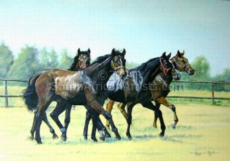 Four yearlings