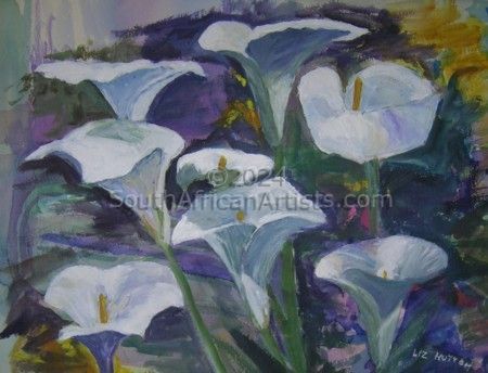 Eight White Lilies