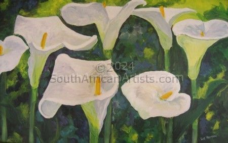 White lilies