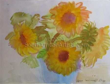 Four Sunflowers