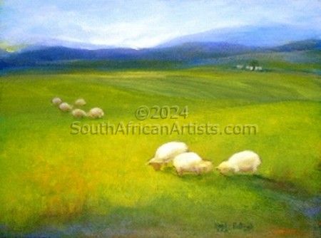 sheep in green pasture