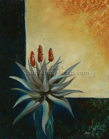 Aloe with 3 flowers
