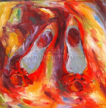Red dancing shoes