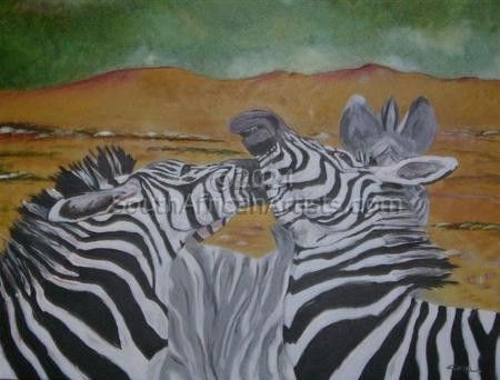 Zebra bicker