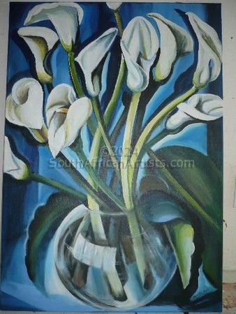 Lilies in Blue