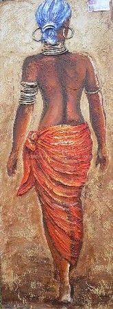 African Lady Walking