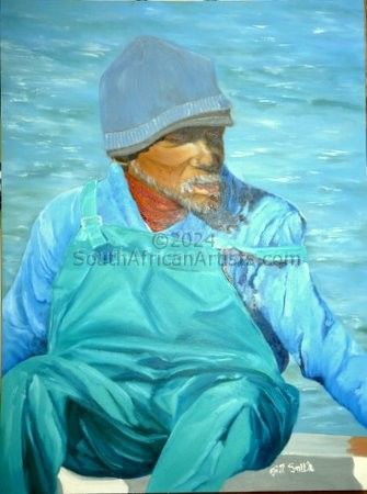 Fisherman on Boat/Hout Bay 