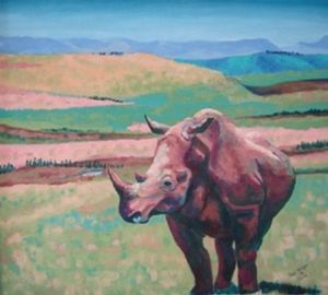 "Rhino in Mt Everest Game Reserve"