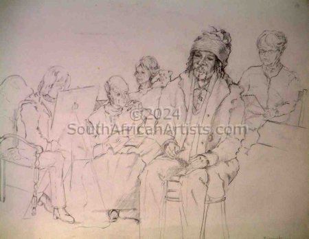 Rastafarian in Sketching Workshop