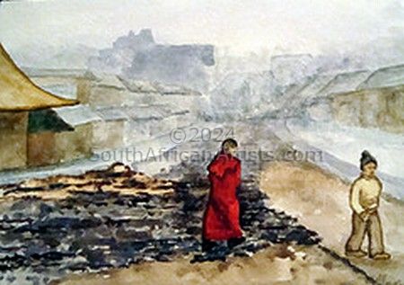 In Sikkim - a Monk in the Mist