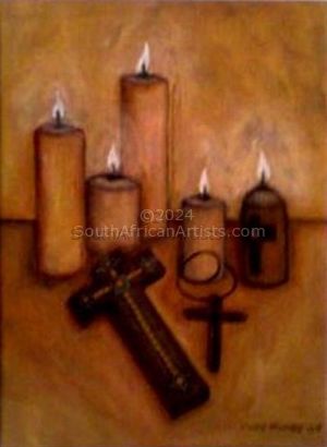 Crosses and candles