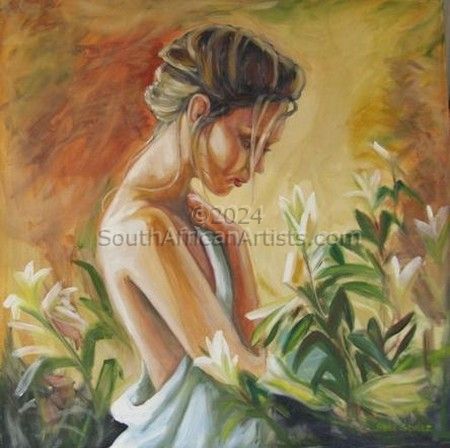 Girl with Lilies