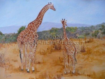 Giraffes - Mother and Baby