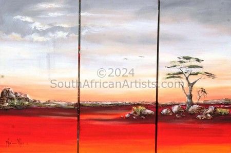 Earthy Africa Triptych
