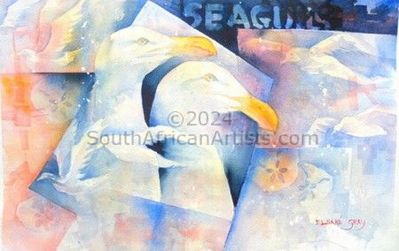 Seagulls and Pansies