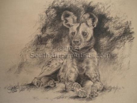 Wild Dog in Charcoal
