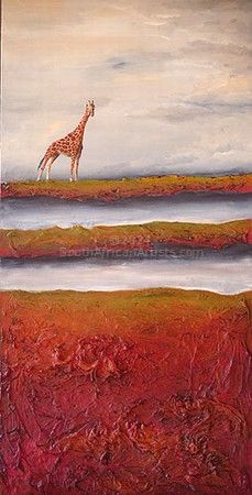 Lone giraffe