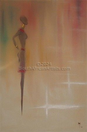 African Abstract Lady 001