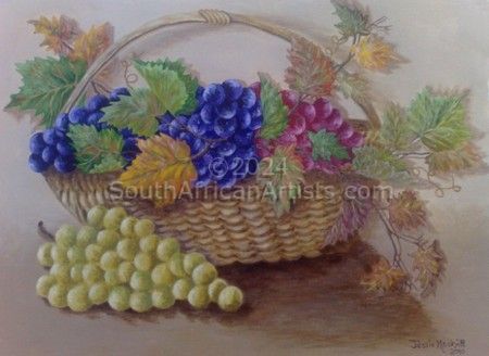 Grapes in Wicker
