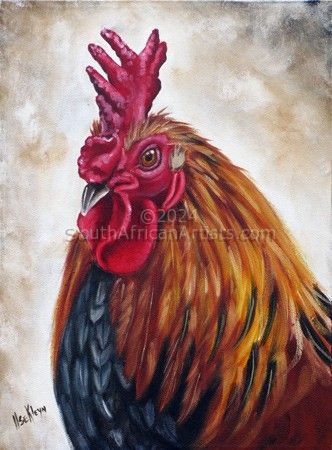 Portrait of a Rooster IV