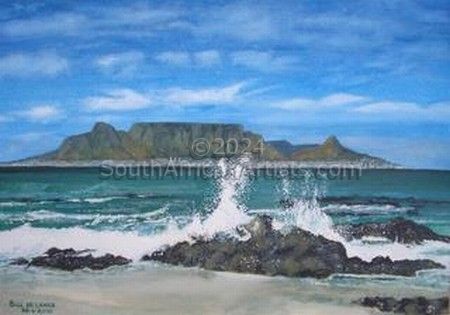 Table Mt from Bloubergstrand