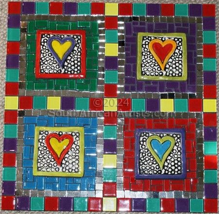 Heart Colors Wall Hanging