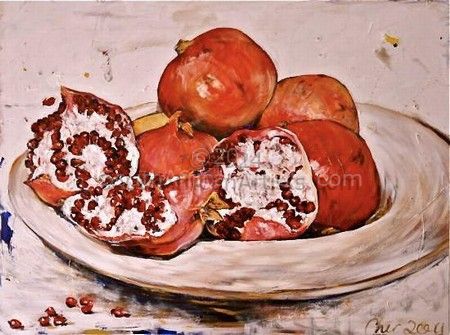 A Plate of Pomegranates
