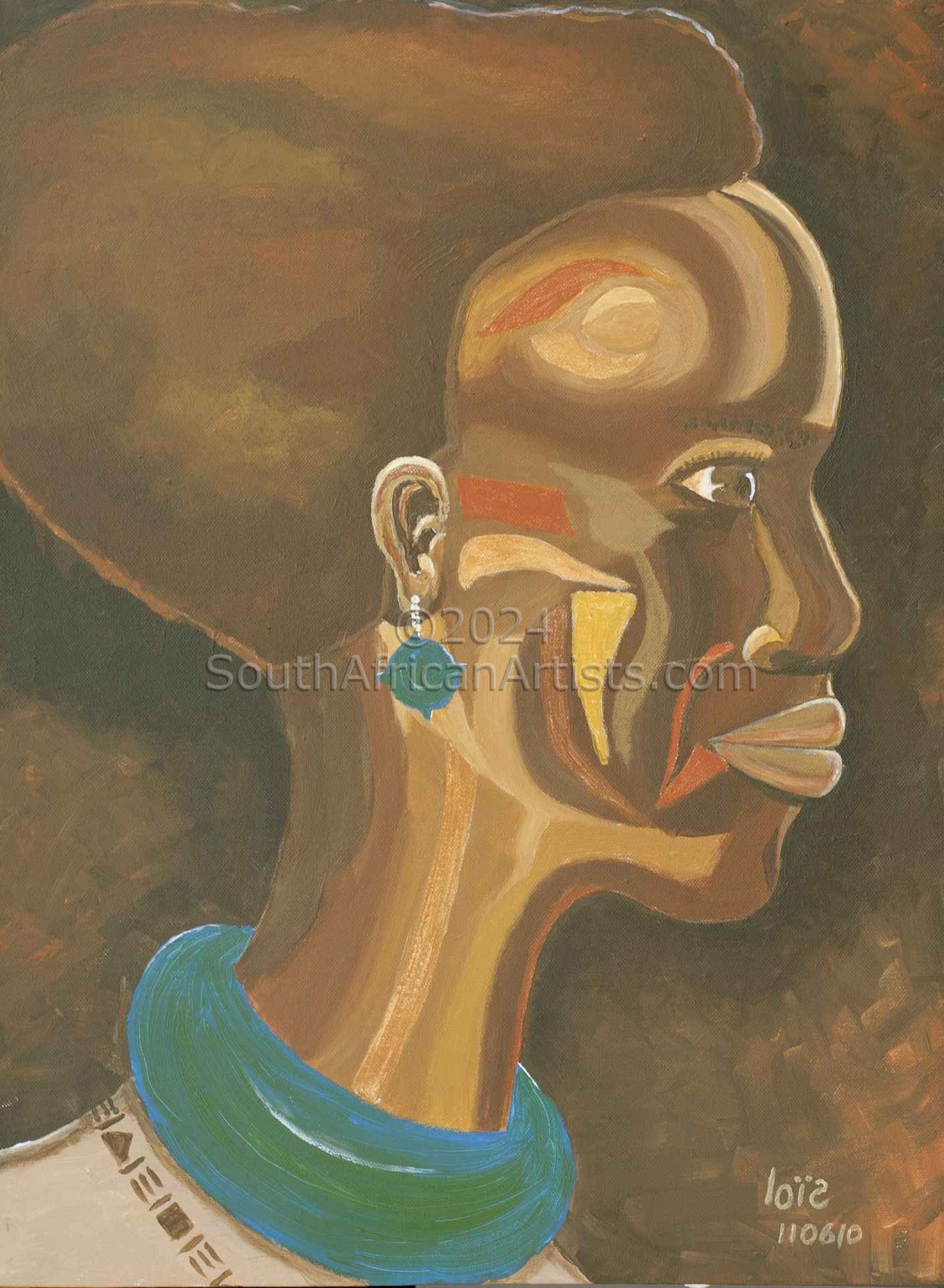 African Lady Faceted