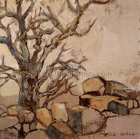 Boulders and Tree