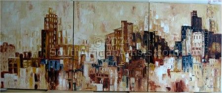 Life in the City, triptych