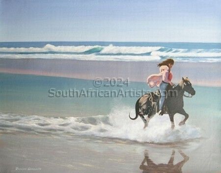 Girl, Horse and Sea