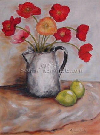Old Mug with Poppies