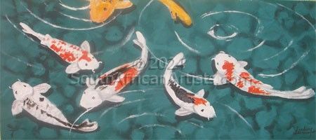 Koi in Small Pond