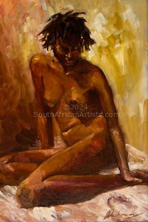 Christina - Seated African Nude