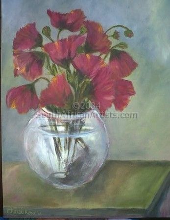 Poppies in Glass