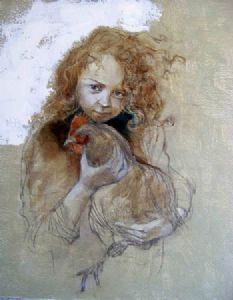 "Girl with Chicken"