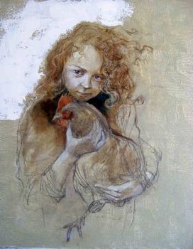 "Girl with Chicken"