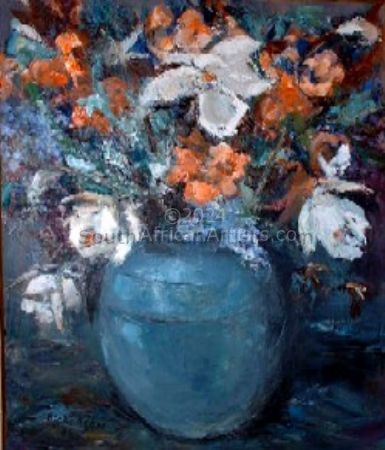 Blue vase
