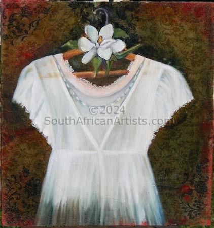 White Dress with Flower