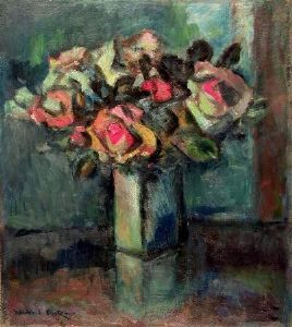 "Roses In Vase"