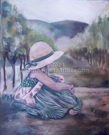 Little Girl in the Vineyard