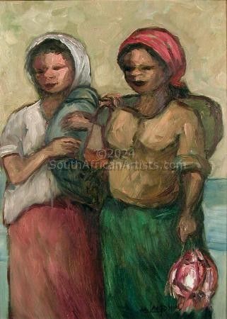Women with Baby and Fish