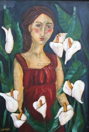 Lady With Arums