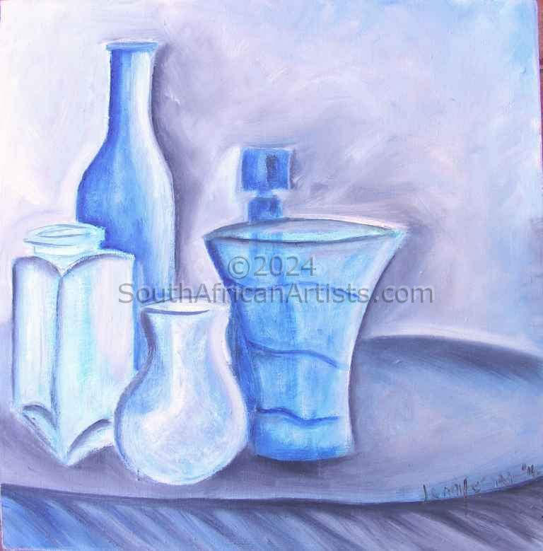 Mothers Blue Vases
