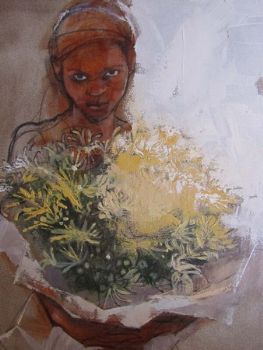 "Girl with Flowers"