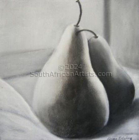 Black & White Pears 4
