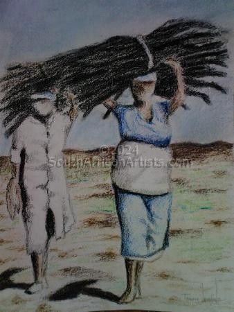 Women Carrying Wood