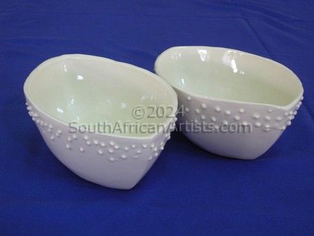 Two Oval Pots as Set