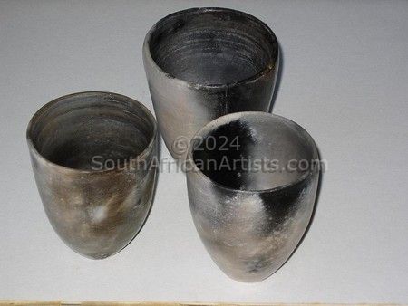 Sawdust Fired Set (Open Pots)