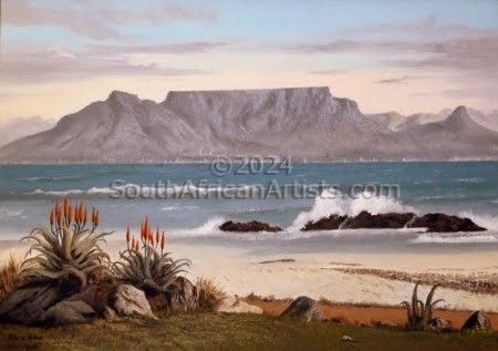 Table Mountain from Bloubergstrand 
